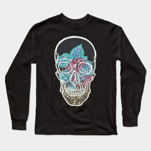 Calathea Skull Terrarium Long Sleeve T-Shirt